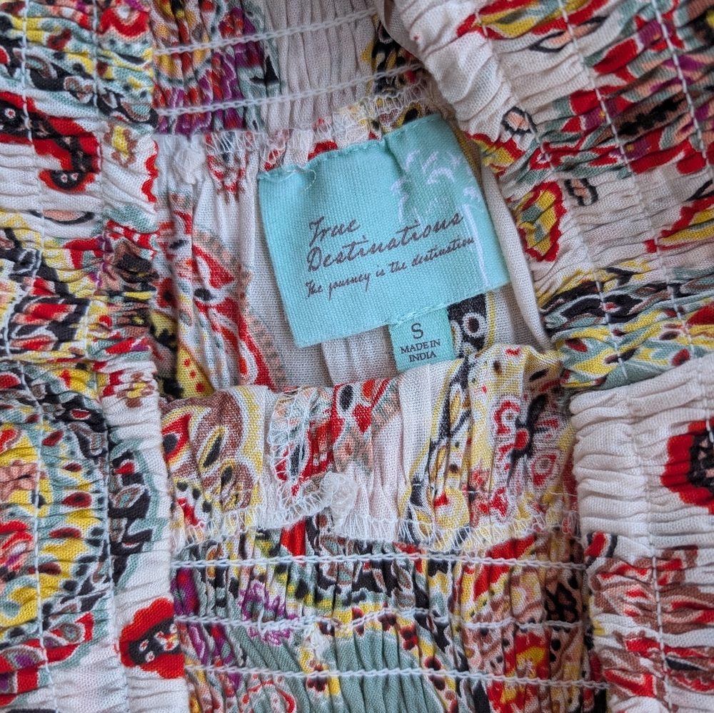True Destinations Boho Wide Leg Pants - Picture 2 of 4